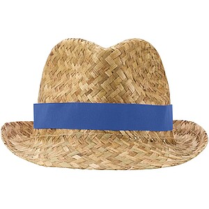 Pricus straw hat, royal blue