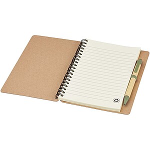 Priestly recycled notebook with pen, heather green