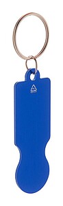 Přívěšek na klíče se žetonem do košíku, modrá