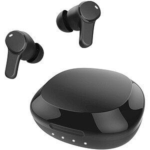 Prixton TWS159 ENC and ANC earbuds, solid black