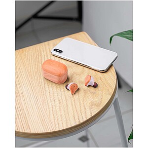 Prixton TWS163 earbuds, wood