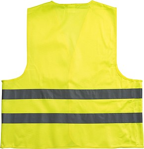 Promotional safety jacket for children.Yellow