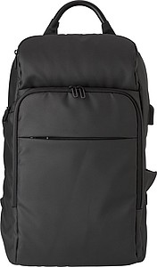 PU (600D) backpack with pockets at the front