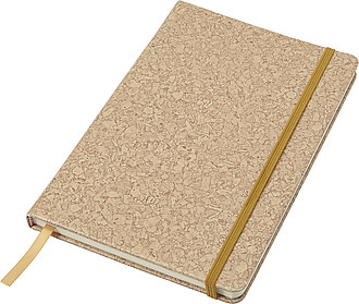 PU covered note book with cork print (A5)