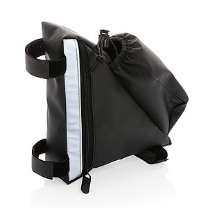 PU high visibility bike frame bag with bottle holder