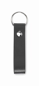 PU loop key ring, black
