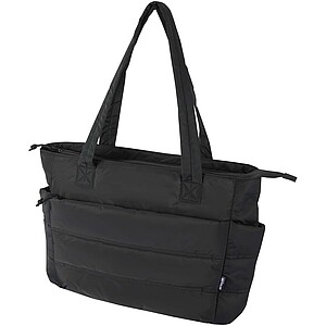Puffer 15.6" GRS recycled laptop tote bag 18L, black