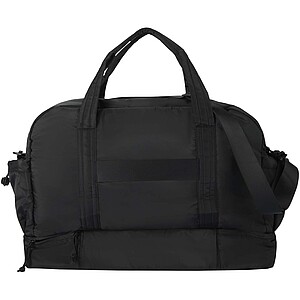 Puffer GRS recycled duffel bag with insulated bottom 30L, black