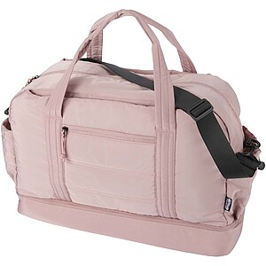 Puffer GRS recycled duffel bag with insulated bottom 30L, dusty pink