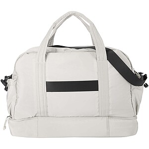 Puffer GRS recycled duffel bag with insulated bottom 30L, sandstone