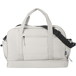 Puffer GRS recycled duffel bag with insulated bottom 30L, sandstone