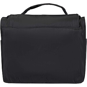 Puffer GRS recycled hangable toiletry bag 8L, black