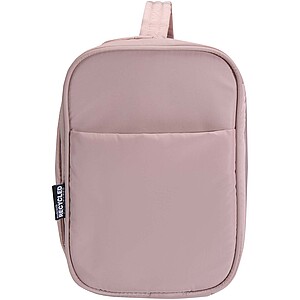 Puffer GRS recycled hangable toiletry bag 8L, dusty pink