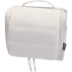 Puffer GRS recycled hangable toiletry bag 8L, sandstone
