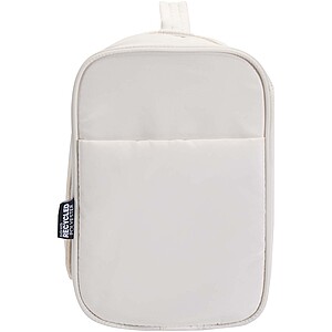 Puffer GRS recycled hangable toiletry bag 8L, sandstone