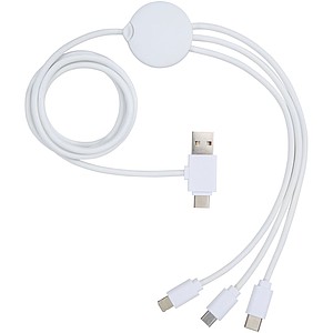 Pure 5-in-1 charging cable with antibacterial additive