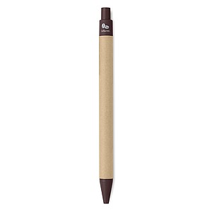 Push ball pen coffee husk/ABS