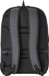 PVC backpack with anti-theft back pocket.