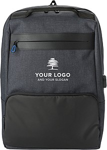 PVC backpack with anti-theft back pocket.