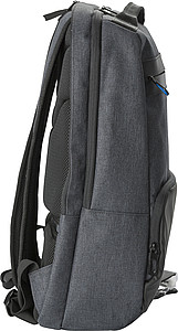 PVC backpack with anti-theft back pocket.