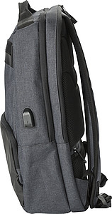 PVC backpack with anti-theft back pocket.
