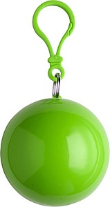 PVC poncho in a plastic ball Pale green