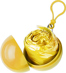 PVC poncho in a plastic ball Yellow