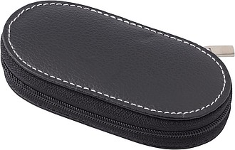PVC pouch with metal manicure set