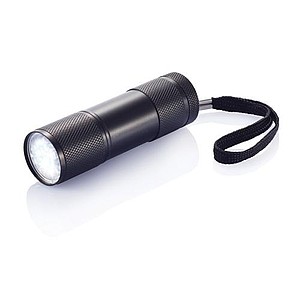 Quattro aluminium torch, black