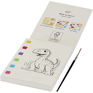 Quell colouring book and water brush pen set