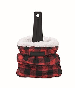 Quilted ice scraper glove
