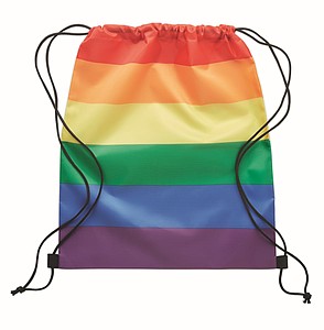 Rainbow RPET drawstring bag