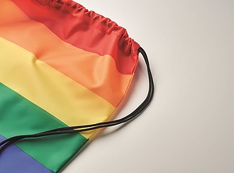 Rainbow RPET drawstring bag