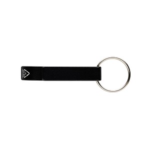 RCS recycled aluminum bottle and can opener, black