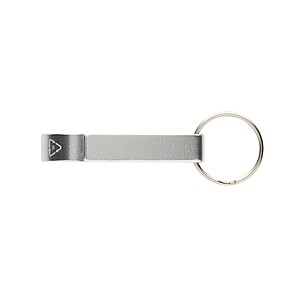 RCS recycled aluminum bottle and can opener, silver