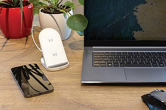 RCS recycled plastic double coil wireless stand 15W