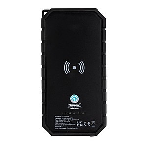 RCS recycled plastic Solar powerbank with 10W Wireless