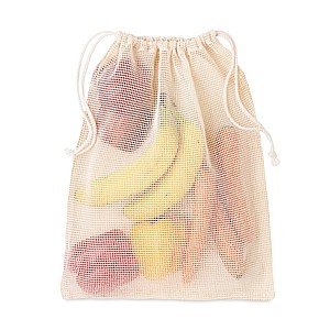Re-usable cotton mesh food bag