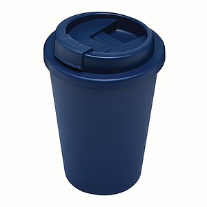Rec. Travel mug "Re-Use", 300ml. Navy