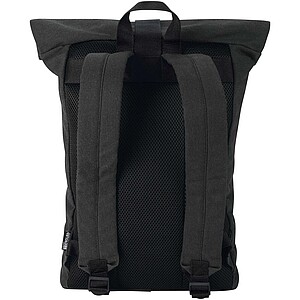 Recanvas 14” GRS recycled rolltop backpack 16L, black