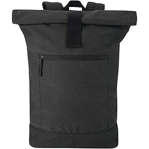 Recanvas 14” GRS recycled rolltop backpack 16L, black