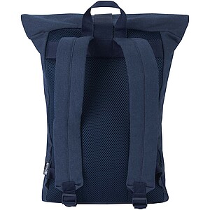 Recanvas 14” GRS recycled rolltop backpack 16L, navy