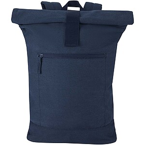 Recanvas 14” GRS recycled rolltop backpack 16L, navy