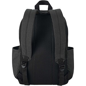 Recanvas 15.6” GRS recycled city backpack 16L, black
