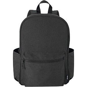 Recanvas 15.6” GRS recycled city backpack 16L, black