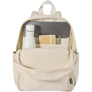 Recanvas 15.6” GRS recycled city backpack 16L, sandstone