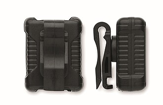 Rechargeable bike light set, black