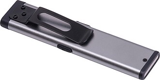 Rechargeable flashlight, grey