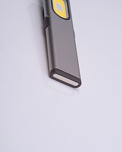 Rechargeable flashlight, grey