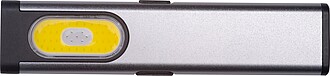 Rechargeable flashlight, grey
